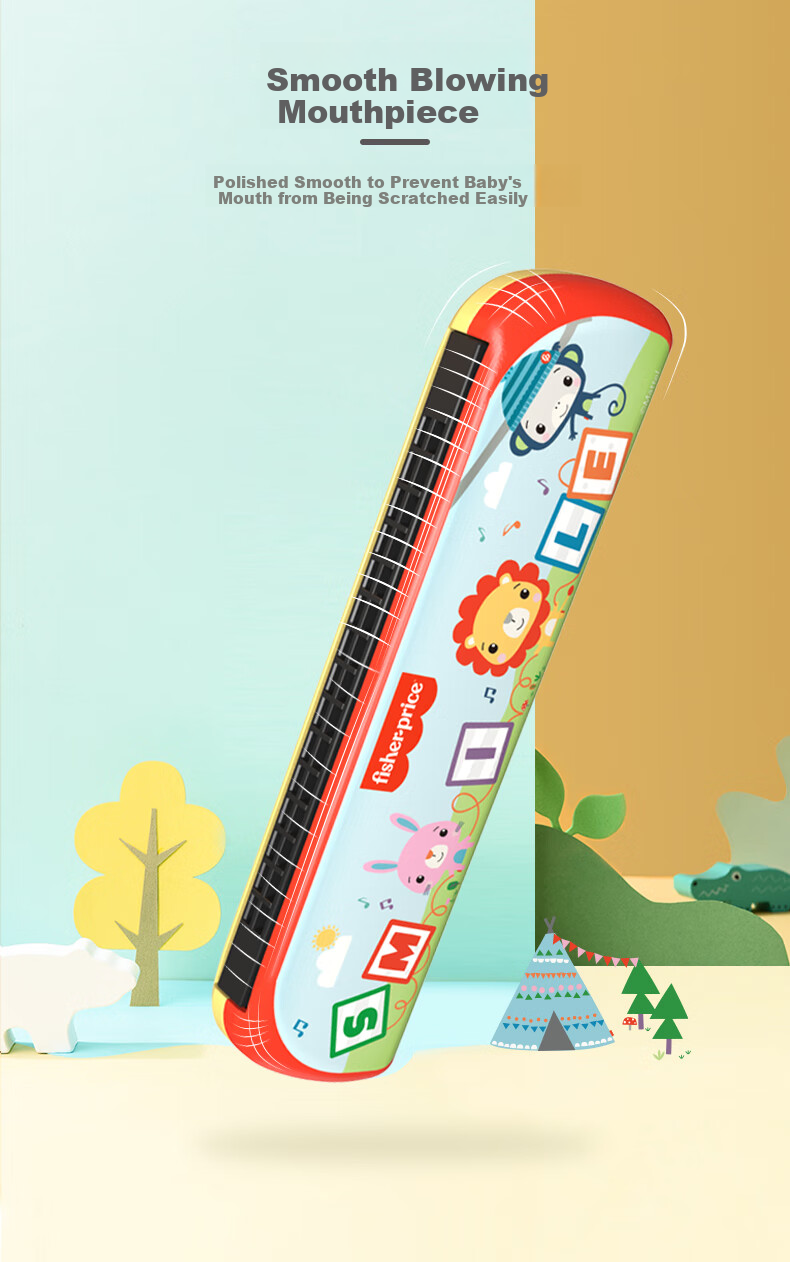 Детская губная гармошка Fisher-Price