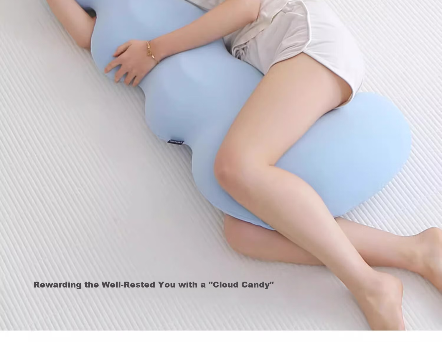 Подушка Memory Pillow Noyoke, для ног, поясницы, бокового сна, поддержки живота, обнимающая подушка, помощник для сна, поддержка спины беременных, подушка для беременных [Серый]