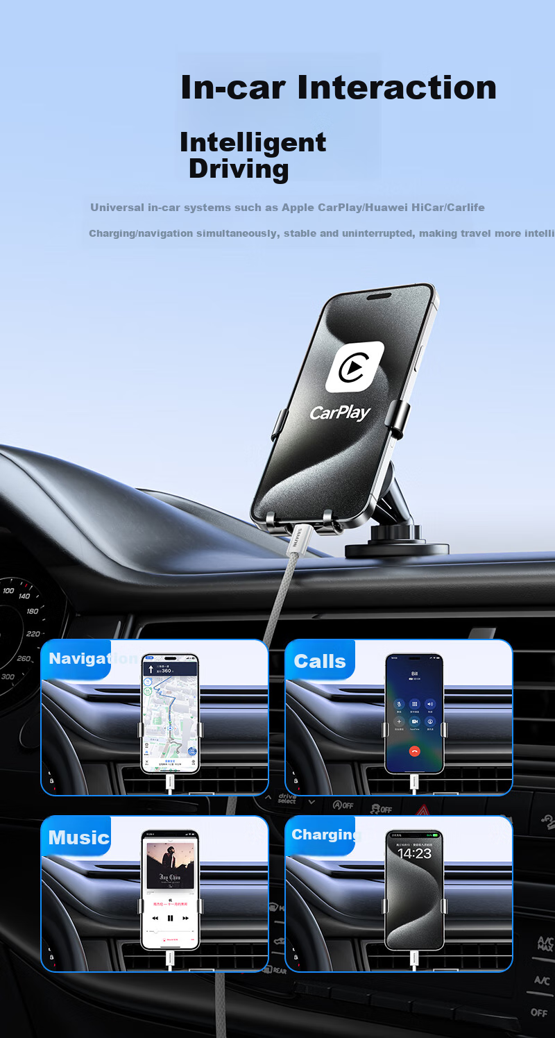 Кабель SAMZHE Dual Type-C PD100W, 1.5 метра, плетеный, для быстрой зарядки телефонов, ноутбуков и планшетов, совместим с Huawei Pura80/Mate70, Honor Apple 17/15/16, Xiaomi