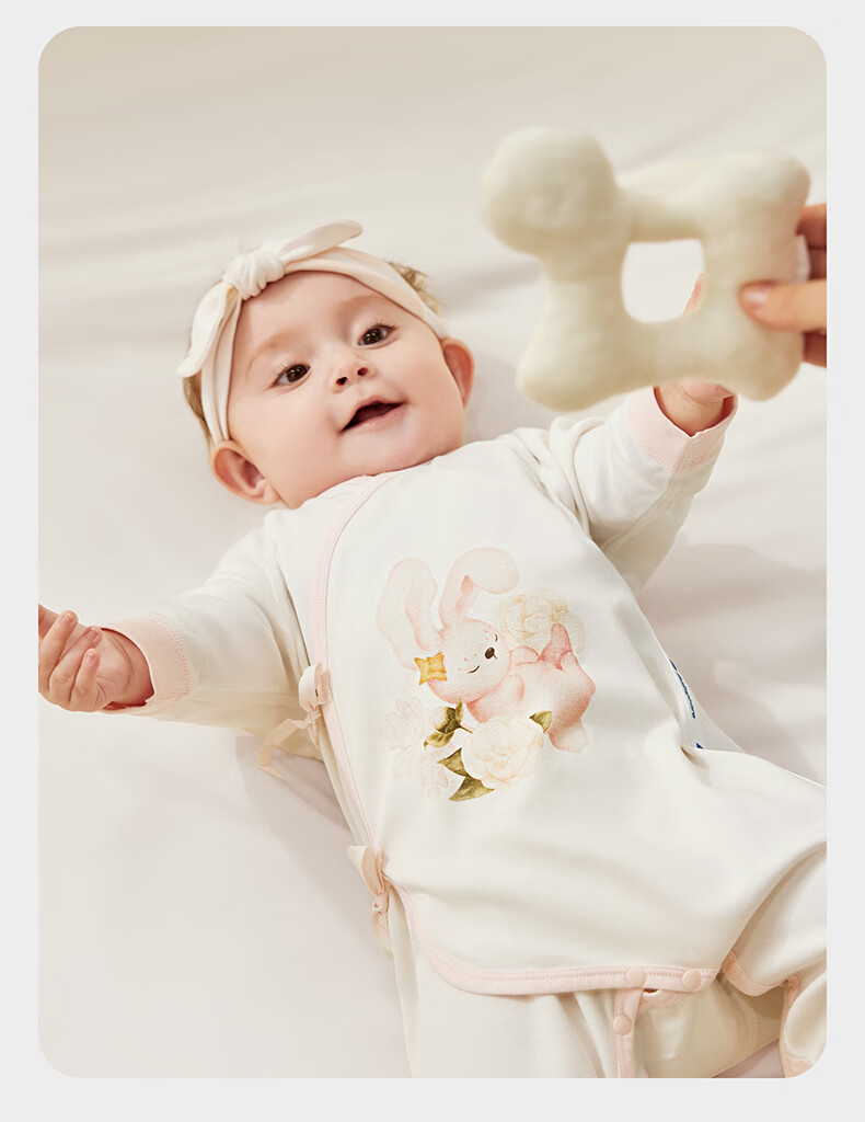 Детский комбинезон Babycare Camellia, весенняя новинка, боди для новорожденных, одежда для малышей, лунный белый, 90 см