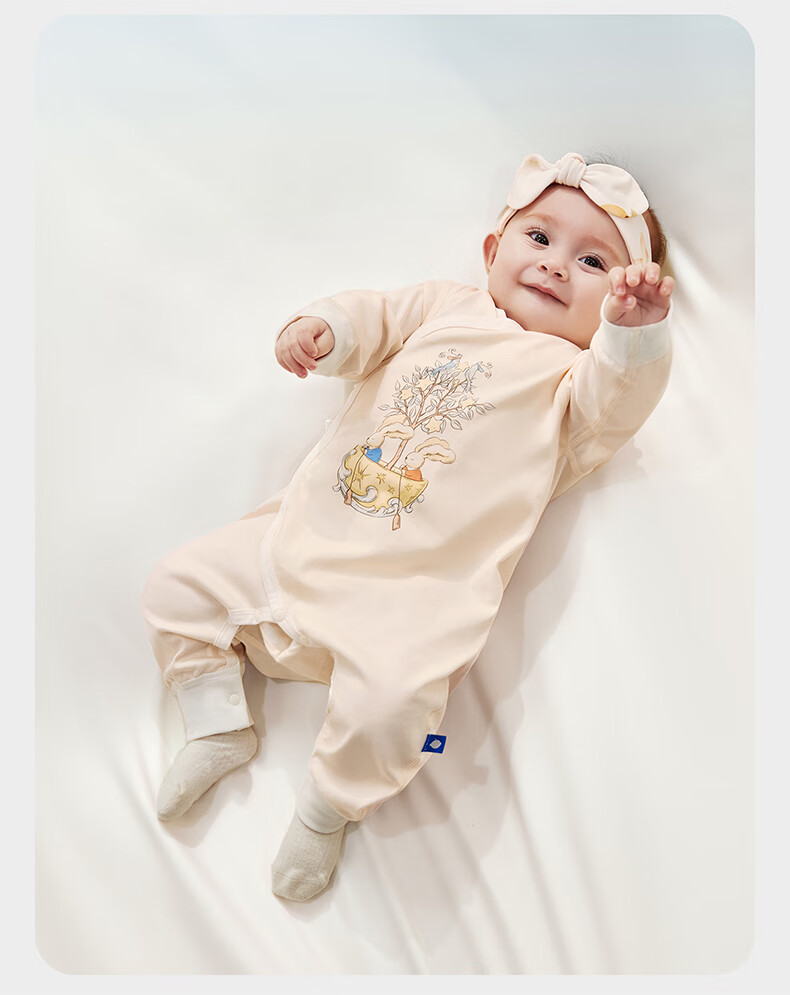 Детский комбинезон-слип Babycare, хлопковый, для новорожденных, на выписку, цвет шампань-розовый, 59 см