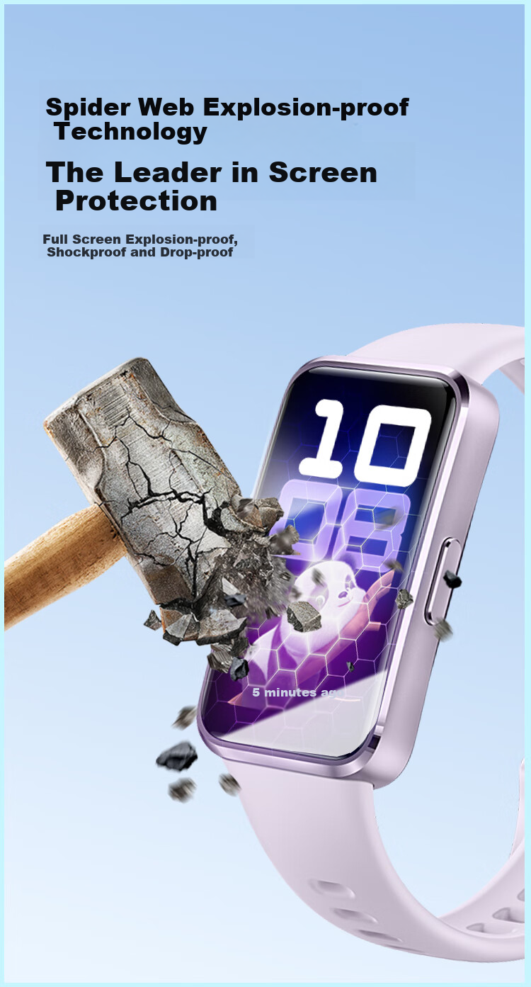 Защитная пленка Mohou для Huawei Band 10, гидрогелевая, полная защита экрана, противоотпечатковая, мягкая пленка, 2 шт.