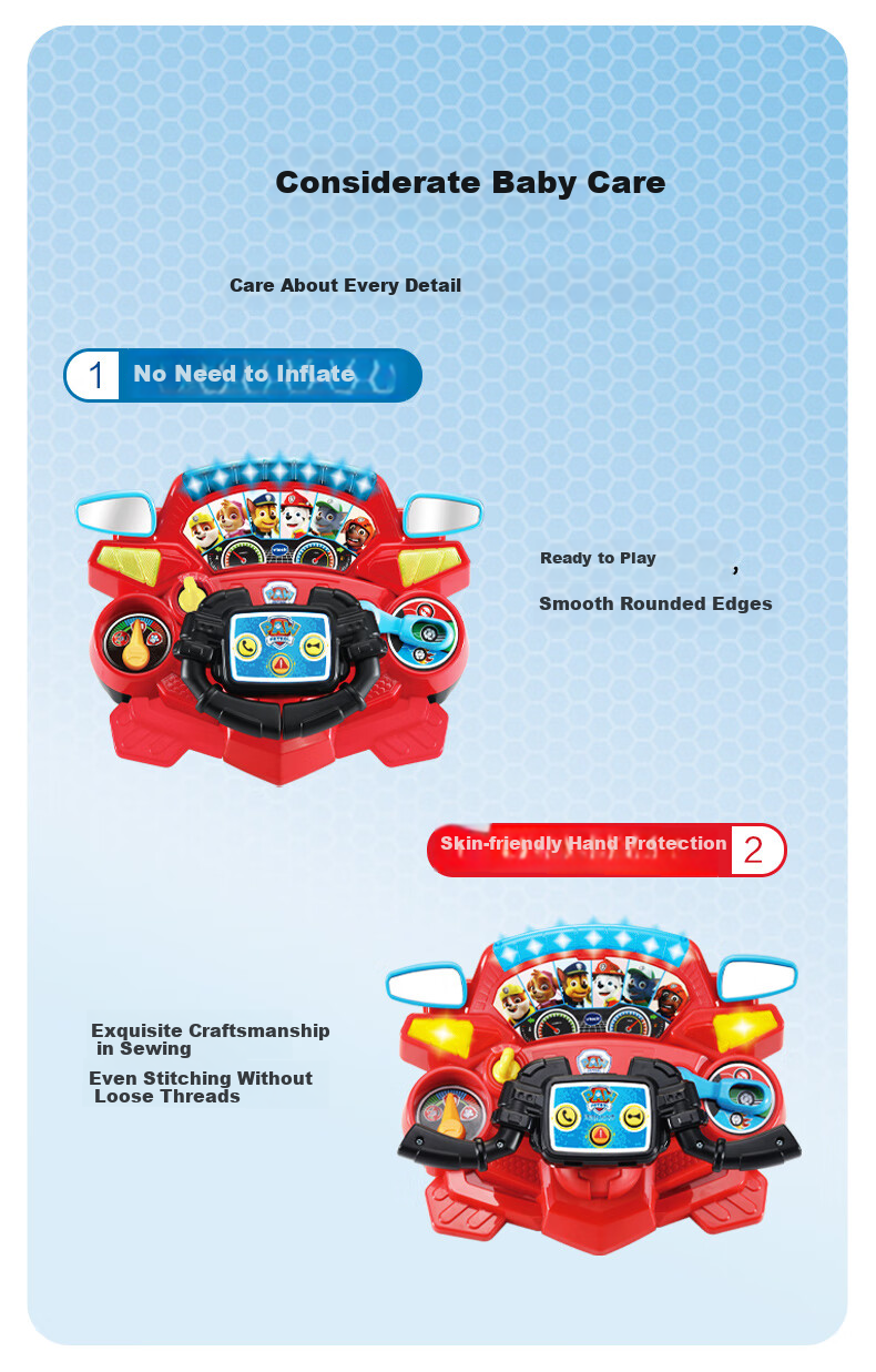 Игровой набор Vtech Руль "Щенячий патруль", интерактивная игрушка для ролевых игр, подарок для мальчика