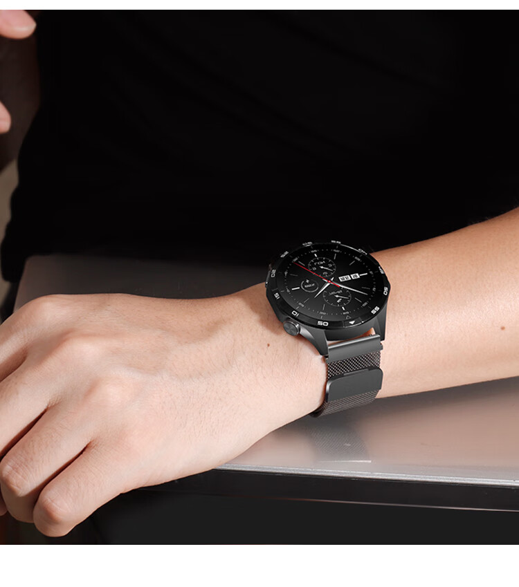 Ремешок MSSM Milanese Loop для Huawei Watch GT6/GT3/Watch 5/4 Pro/3 Pro, металлический, серебристый, 22 мм