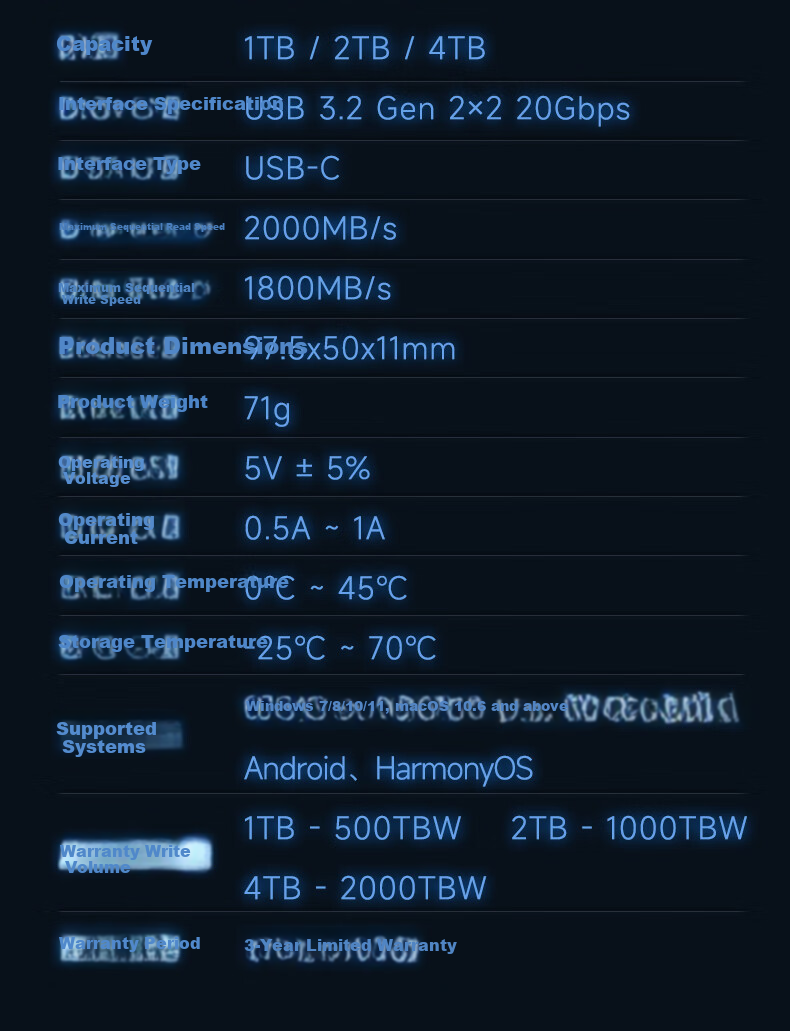Портативный SSD-накопитель aigo Z5