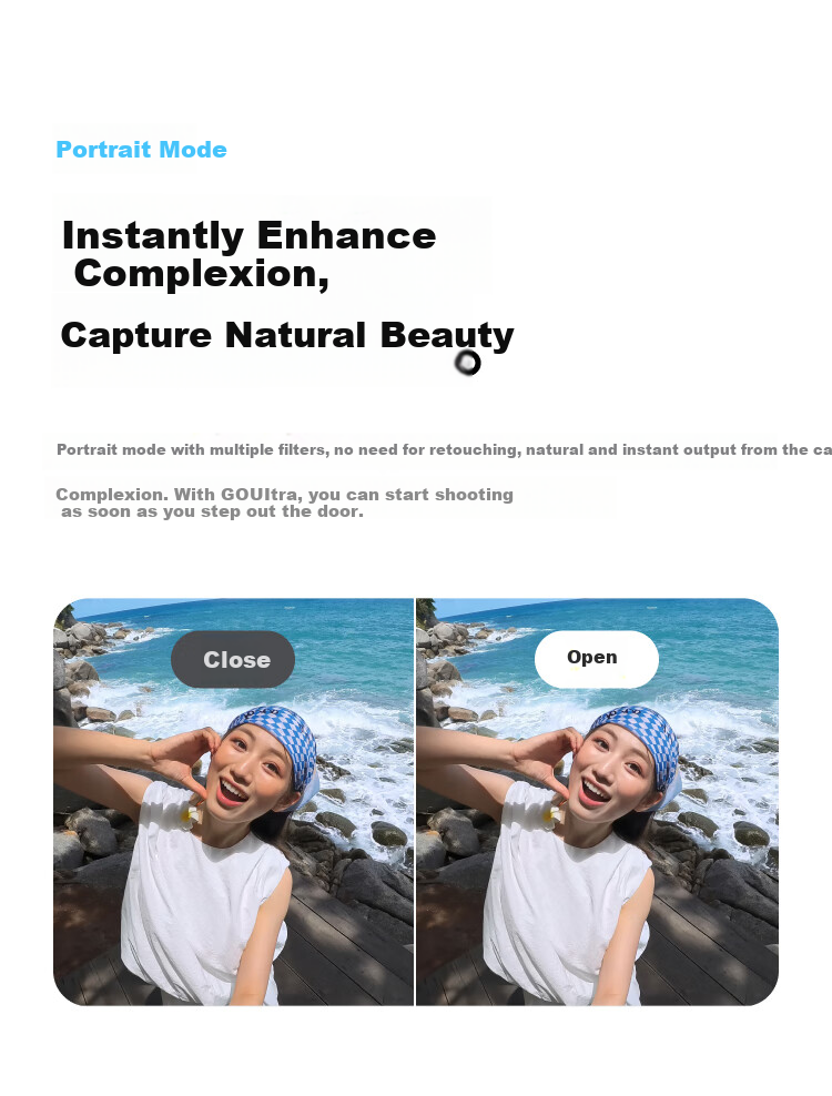 Экшн-камера Insta360 GO Ultra, 4K, водонепроницаемая, компактная, для спорта и путешествий, Agile White