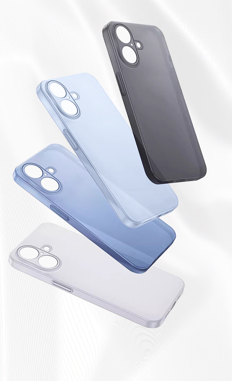 Чехол GURRS для iPhone 17, черный, силиконовый, ультратонкий, матовый, с защитой объектива, противоударный