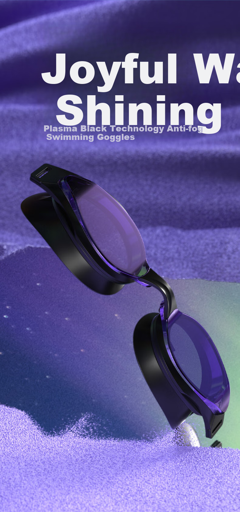 Очки для плавания WATERTIME, для взрослых, унисекс, с диоптриями -5.0, антифог, белые