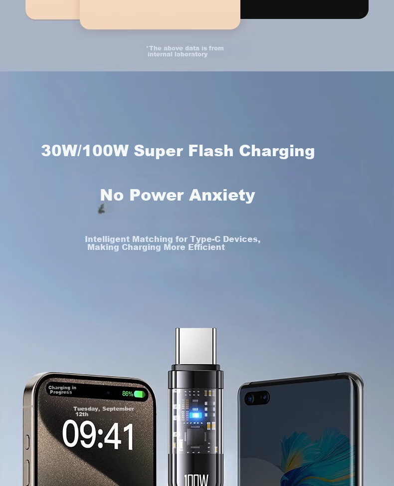 Кабель Nengshi Apple 16/15 Type-C PD100W, черный, 1.5 метра
