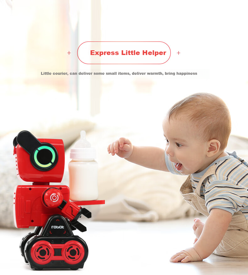 JINGDA TOYS Робот на радиоуправлении, программируемый, для детей от 3 лет, подарок на Новый год
