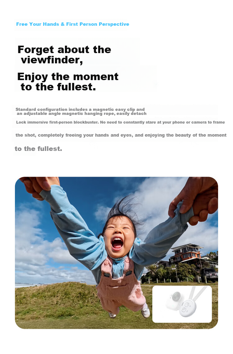 Экшн-камера Insta360 GO Ultra, 4K, водонепроницаемая, компактная, для спорта и путешествий, Agile White