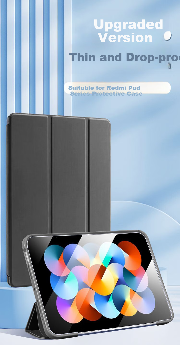 Защитный чехол HBOALG для планшета Redmi Pad SE 11 дюймов 2023, складная обложка с полной защитой, функция сна/пробуждения, синий