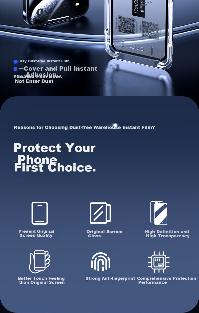 Защитное стекло ALittleFlower для iPhone 16, полное покрытие, HD, пыленепроницаемое, противоударное, антиотпечатки