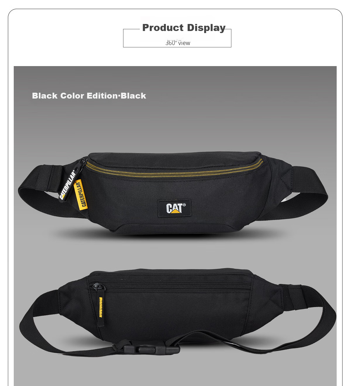 Сумка CAT Waist Bag, Chest Bag, Phone Pouch, Outdoor Sports Trendy Crossbody Bag, Outdoor Shoulder Bag, Cycling Bag, Sky Blue, 83615
