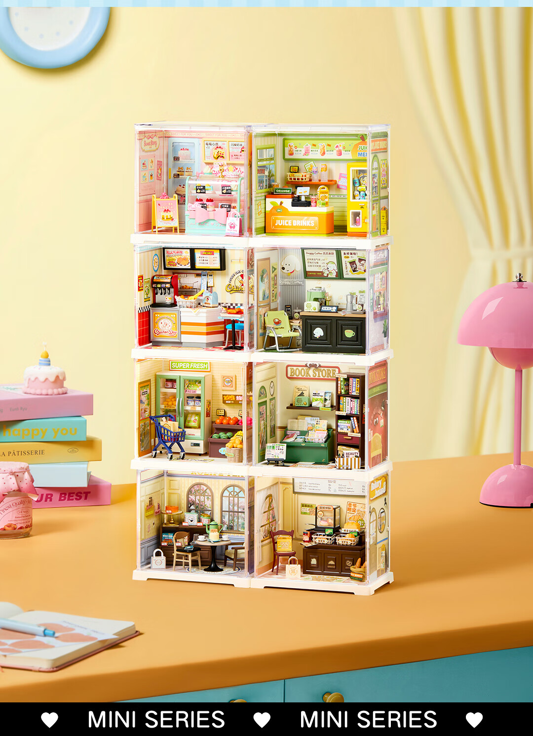 Конструктор Rolife Super World Mini Dessert Shop, DIY, ручная сборка, для детей от 7 лет, подарок на День Рождения