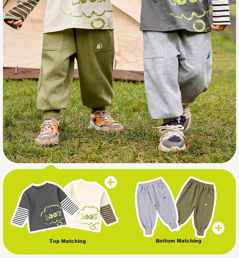 Детские штаны Dudujia [Mountain Series Joggers] Весна-Осень, для мальчика и девочки, синие, размер 110
