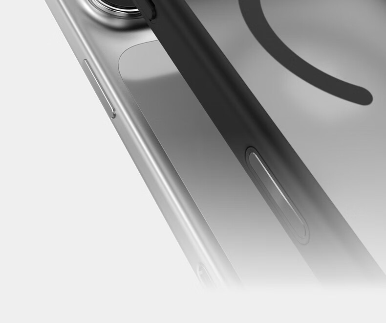 Чехол Lanxingxiansheng для iPhone 17, защитный, с магнитной зарядкой, матовый, противоударный, износостойкий, серо-белый
