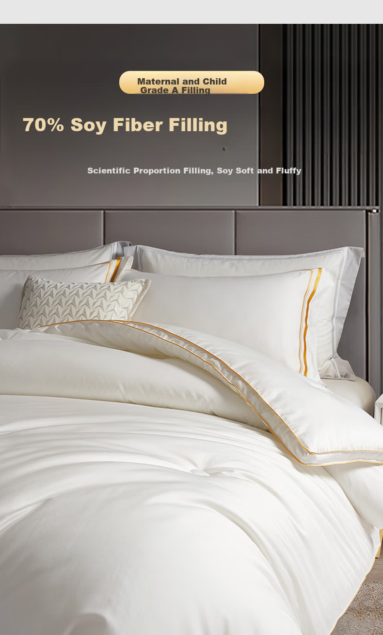 Одеяло BEYOND Home Textiles, 100% хлопок, 70% соевое волокно, всесезонное, 150*210 см, Yura