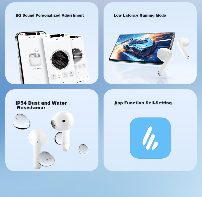 Беспроводные наушники Edifier X1 Evo True Wireless Bluetooth 6.0 с функцией перевода, совместимы с Apple, Huawei, Xiaomi, OPPO, цвет: зеленый