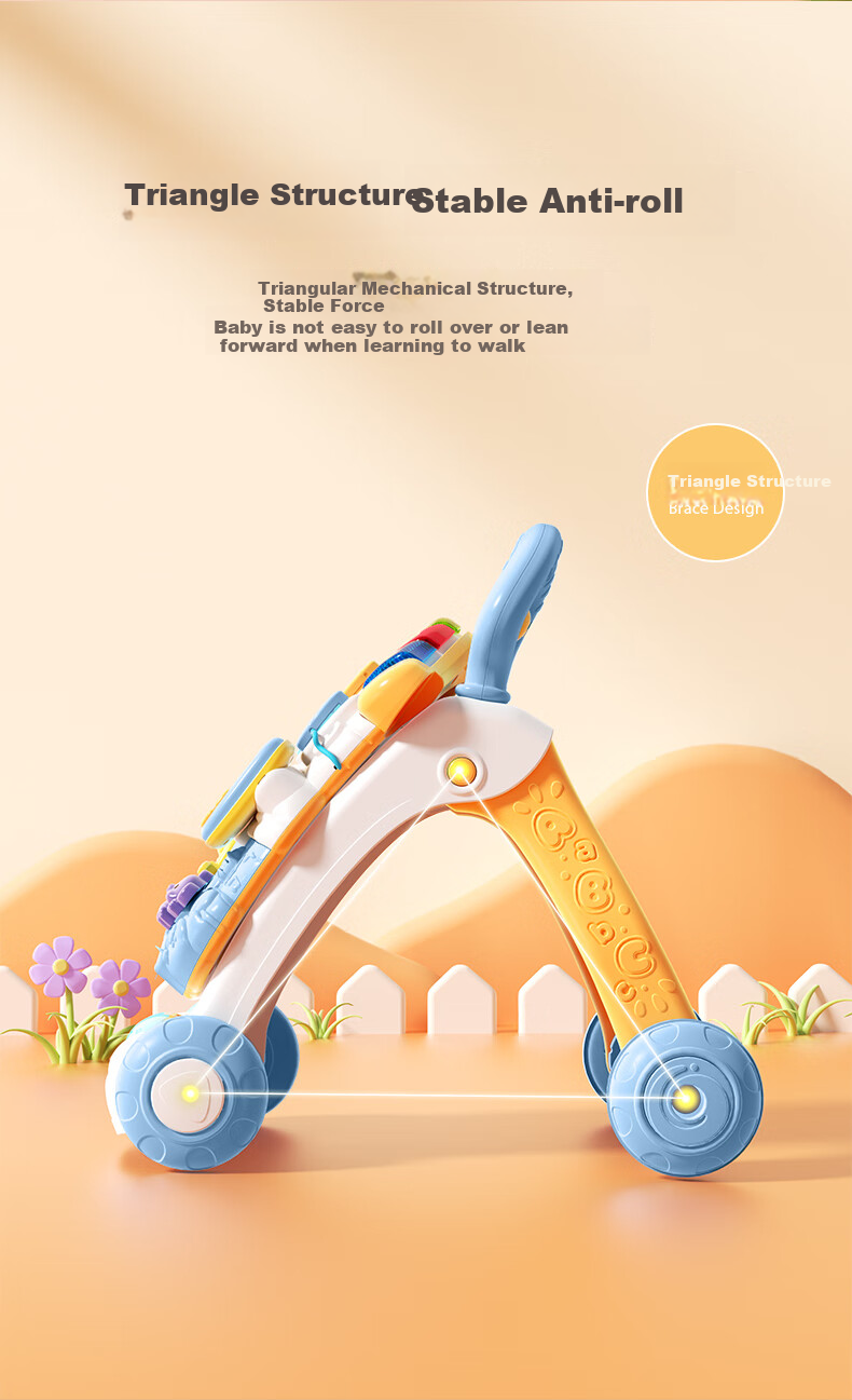 Развивающий центр-ходунки Vtech, музыкальный, складной, регулируемый по скорости, для мальчиков и девочек, подарок на день рождения ребенка