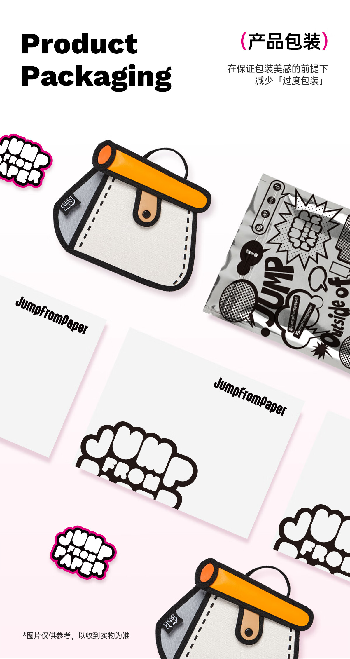 Сумка женская JumpFromPaper, кросс-боди, оранжевая, 2D