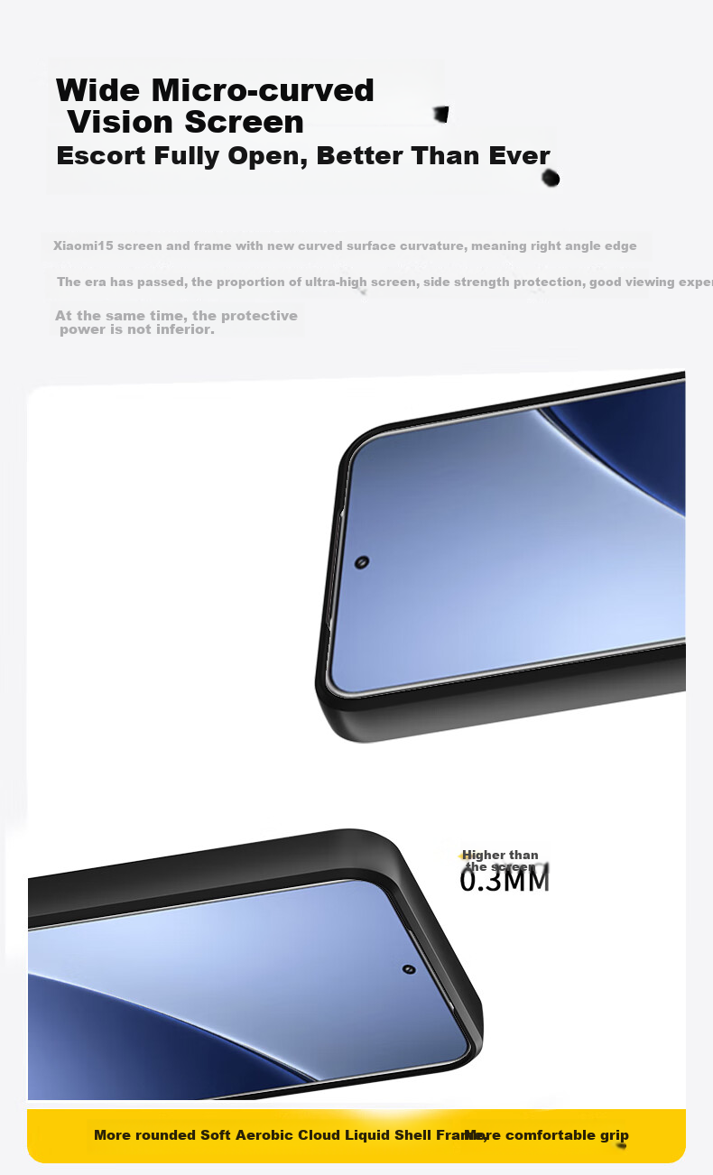 KEKLLE Чехол для Xiaomi 15, силиконовый, противоударный, с защитой камеры, с MagSafe, черный