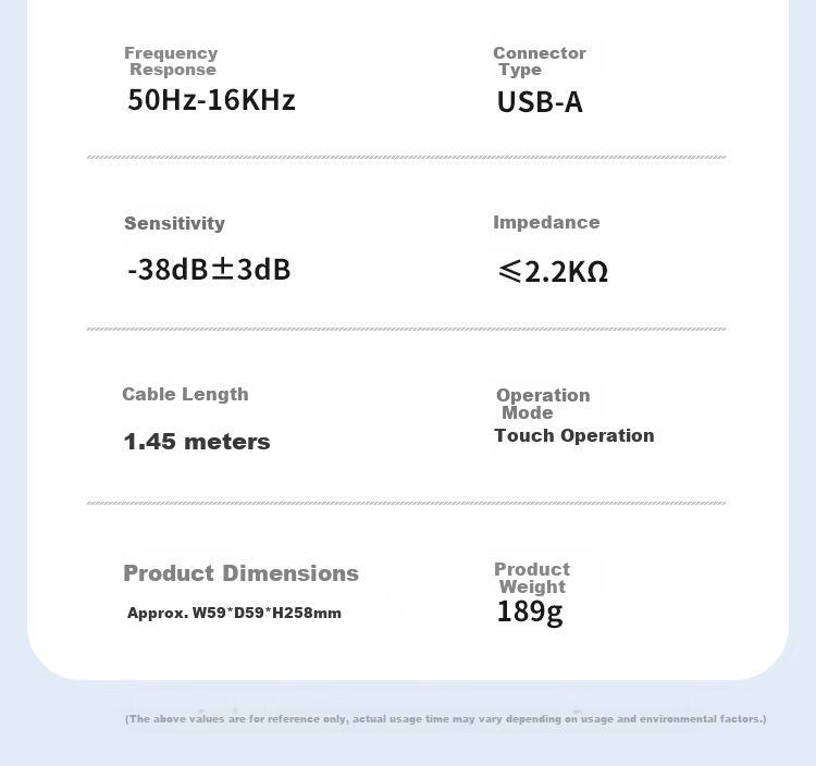 Компьютерный микрофон Newmine ZM15, USB, конденсаторный, для караоке, игр, стриминга, шумоподавление, для видеоконференций, онлайн-классов, настольный, черный