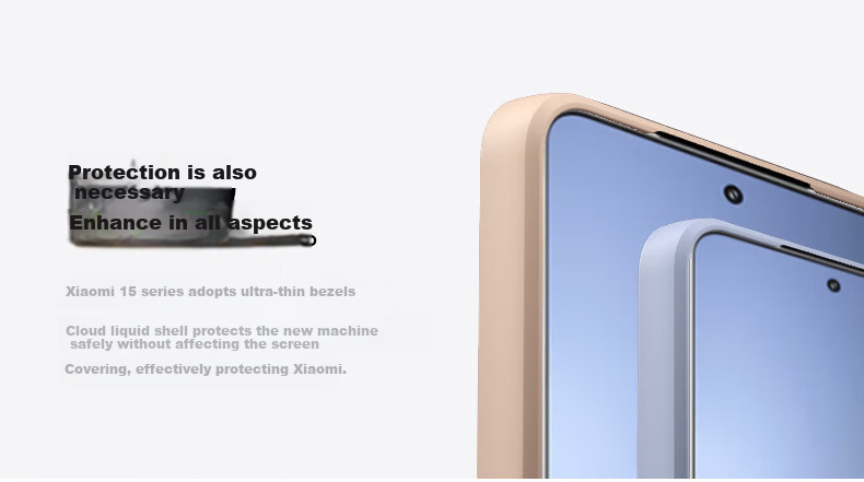 KEKLLE Чехол для Xiaomi 15, силиконовый, противоударный, с защитой камеры, с MagSafe, черный