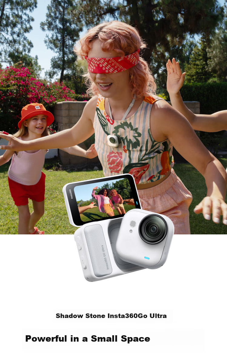 Экшн-камера Insta360 GO Ultra, 4K, водонепроницаемая, компактная, для спорта и путешествий, Agile White