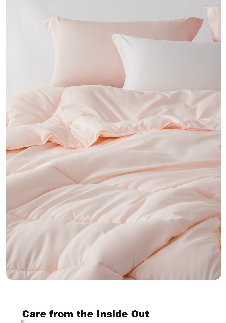 Зимнее одеяло Shuixing Home Textile, утолщенное, с наполнителем из волокна, примерно 2.25 кг, 150*210 см, розовое