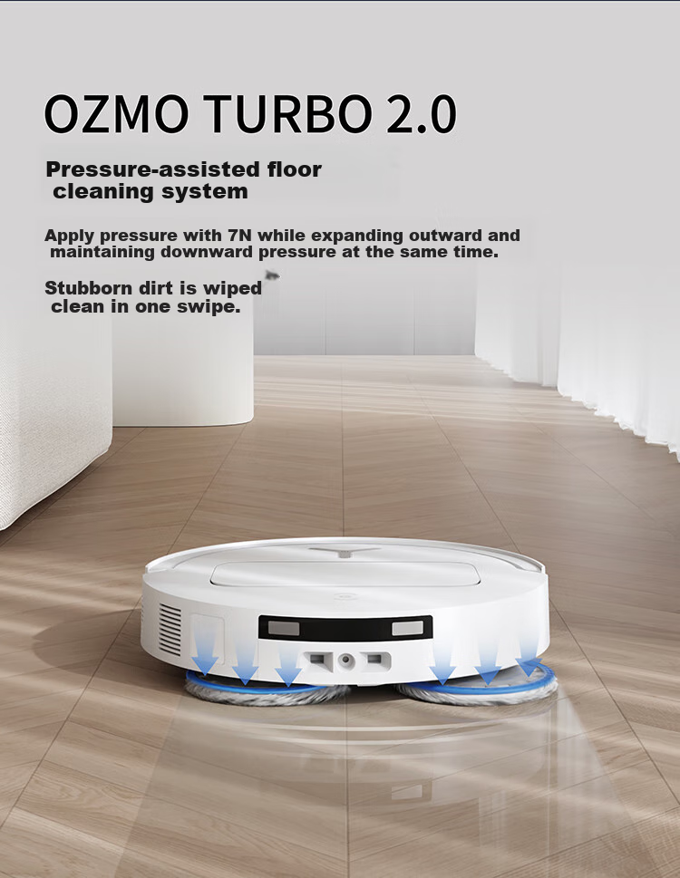Робот-пылесос ECOVACS T50 PRO с функцией влажной уборки, автоматической очисткой, сбором пыли, интеллектуальным домашним использованием, двойными механическими рычагами, обнаружением волос, версией резервуара для воды с нулевым запутыванием (совместим с HarmonyOS)