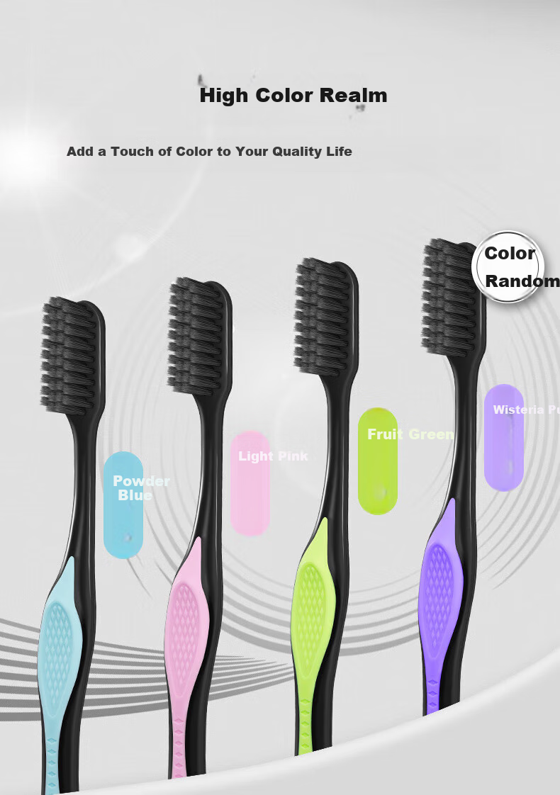 Зубная щетка Colgate Slim Soft Charcoal, 18 шт., случайные цвета, для ухода за деснами, с мягкой щетиной