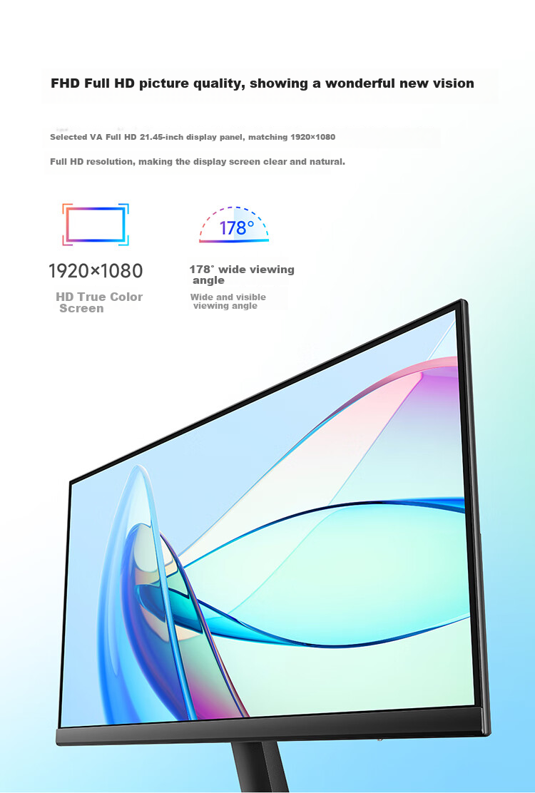 Монитор MI REDMI 21.45 дюйма, 100 Гц, Full HD, низкий уровень синего света, микро-рамка, 300 нит