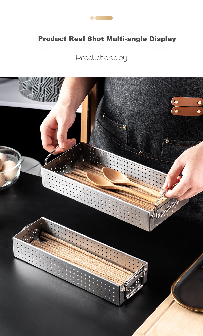 Держатель для палочек Onlycook из нержавеющей стали SUS304, для сушильного шкафа, с дренажем, 304 Сталь, Маленький размер
