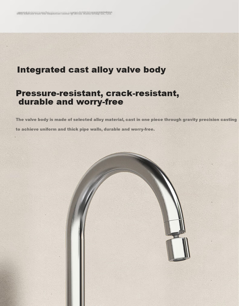 Смеситель для кухни ARROW Hot And Cold Kitchen Faucet с двойным распылением воды, двойным управлением горячей и холодной водой, вращением на 360°, кран для раковины, модель AE45402CP, цвет хром
