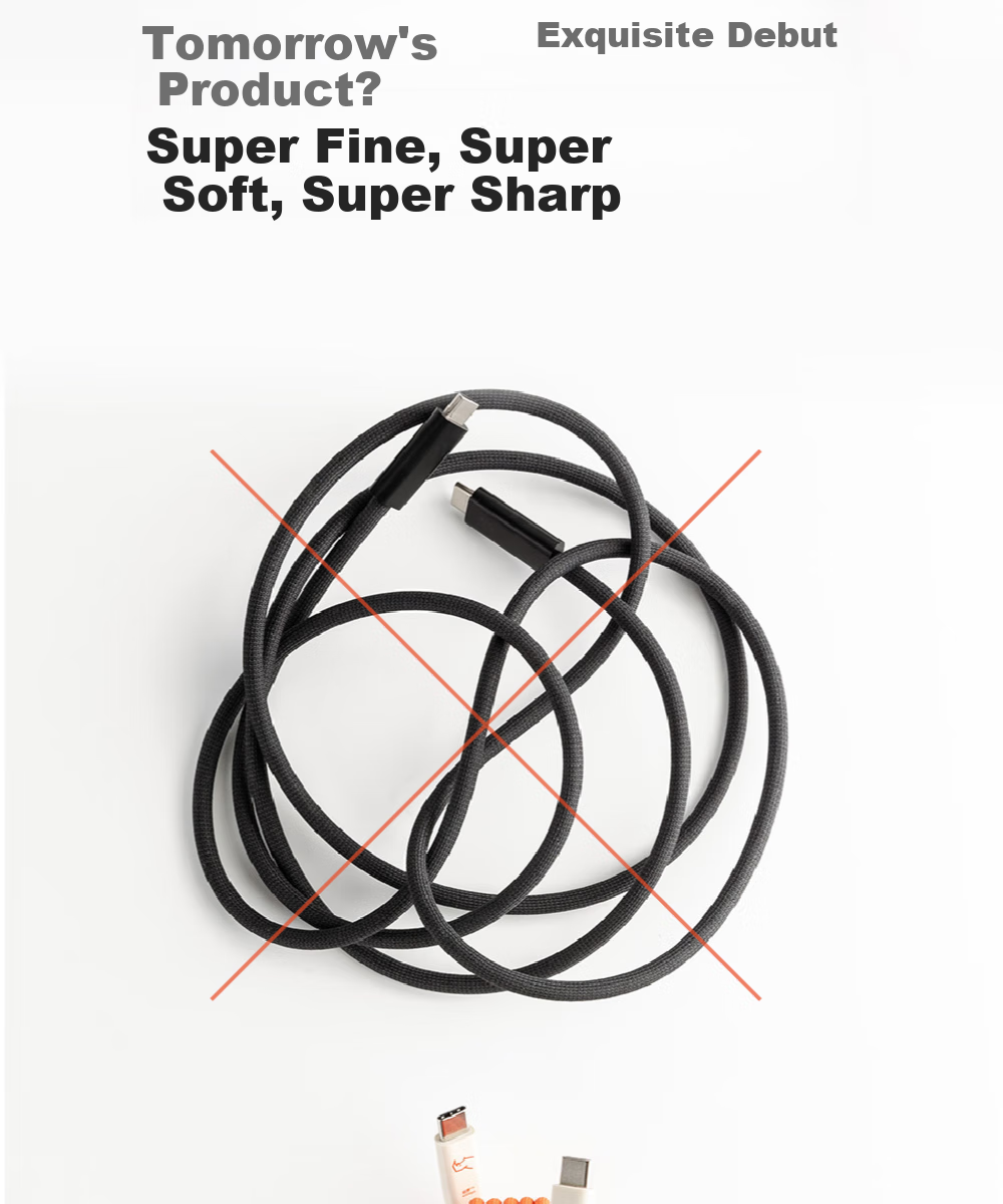 Кабель CANDYSIGN Thunderbolt 4 USB4 240W Type-C, 1 метр, черный, для Macbook, Huawei