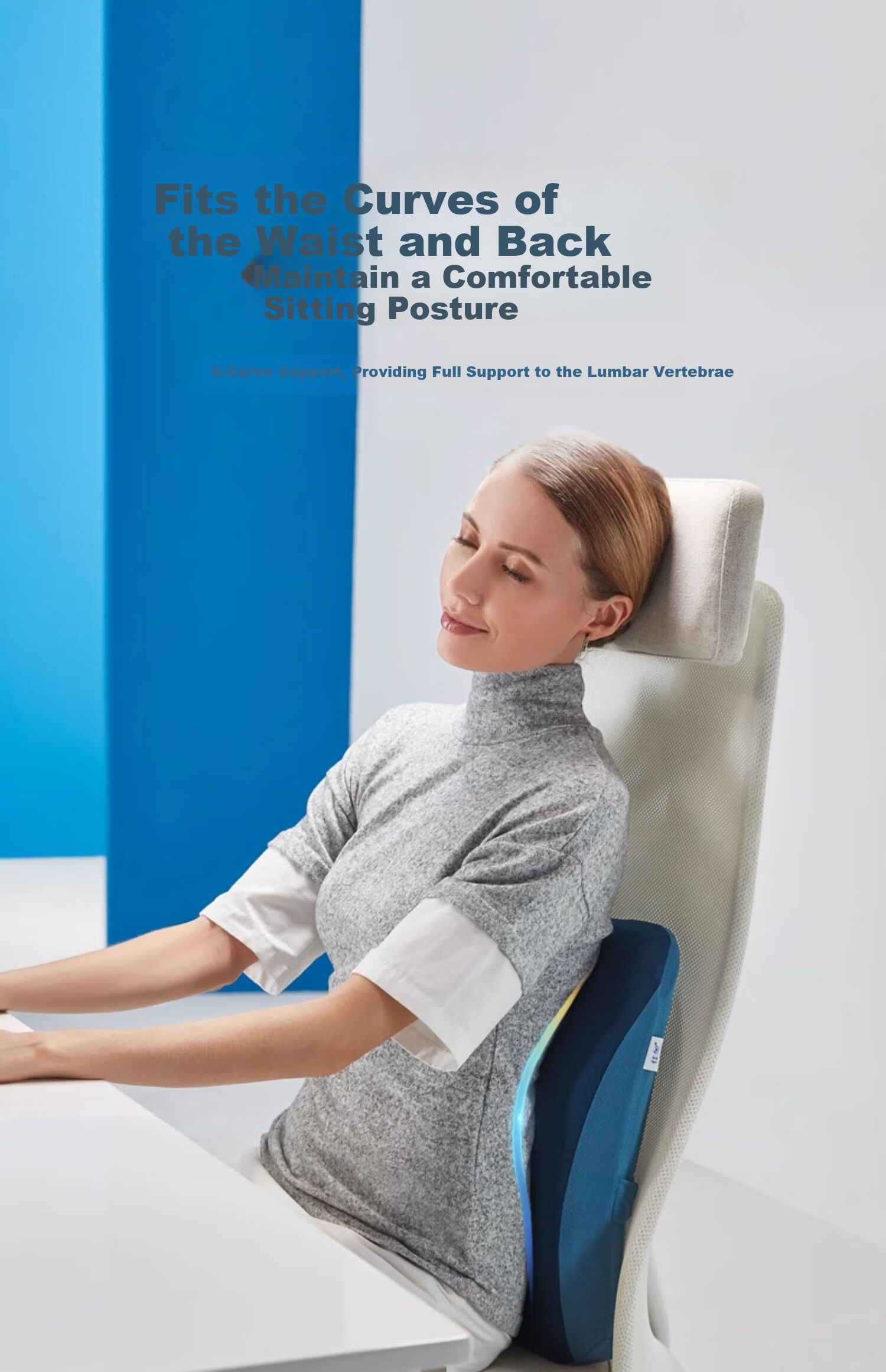 Подушка для спины JAGO Lumbar Support Cushion, подушка для офисного кресла, комфортная подушка для сиденья с поясничной поддержкой для защиты позвоночника