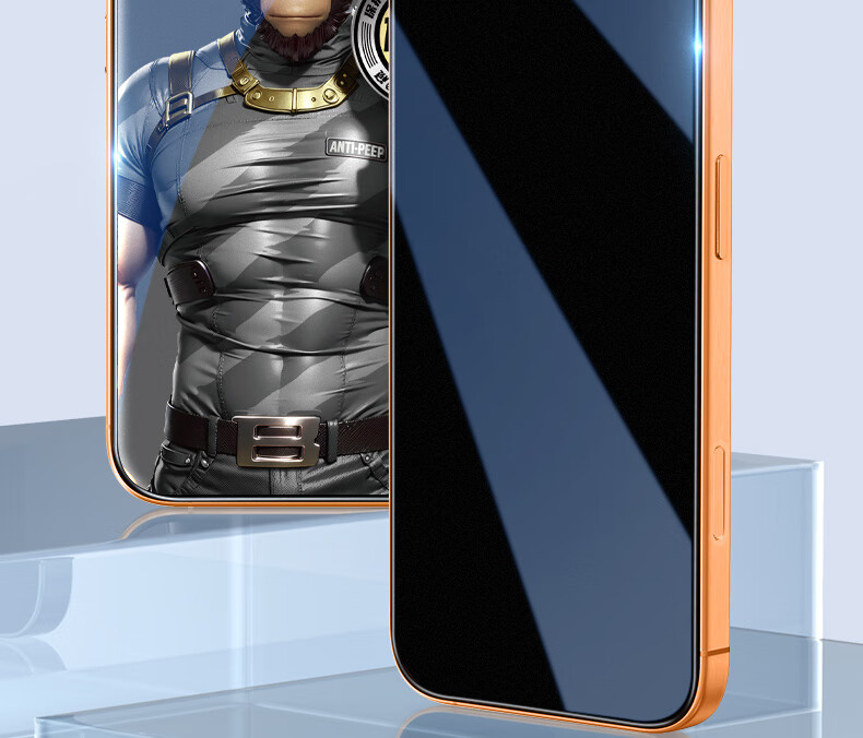 Защитное стекло BLUEO AG Frosted для Apple iPhone 17 Pro Max/16 Pro Max, противоударное, антибликовое, антишпионское, устойчивое к царапинам, противоотпечатки
