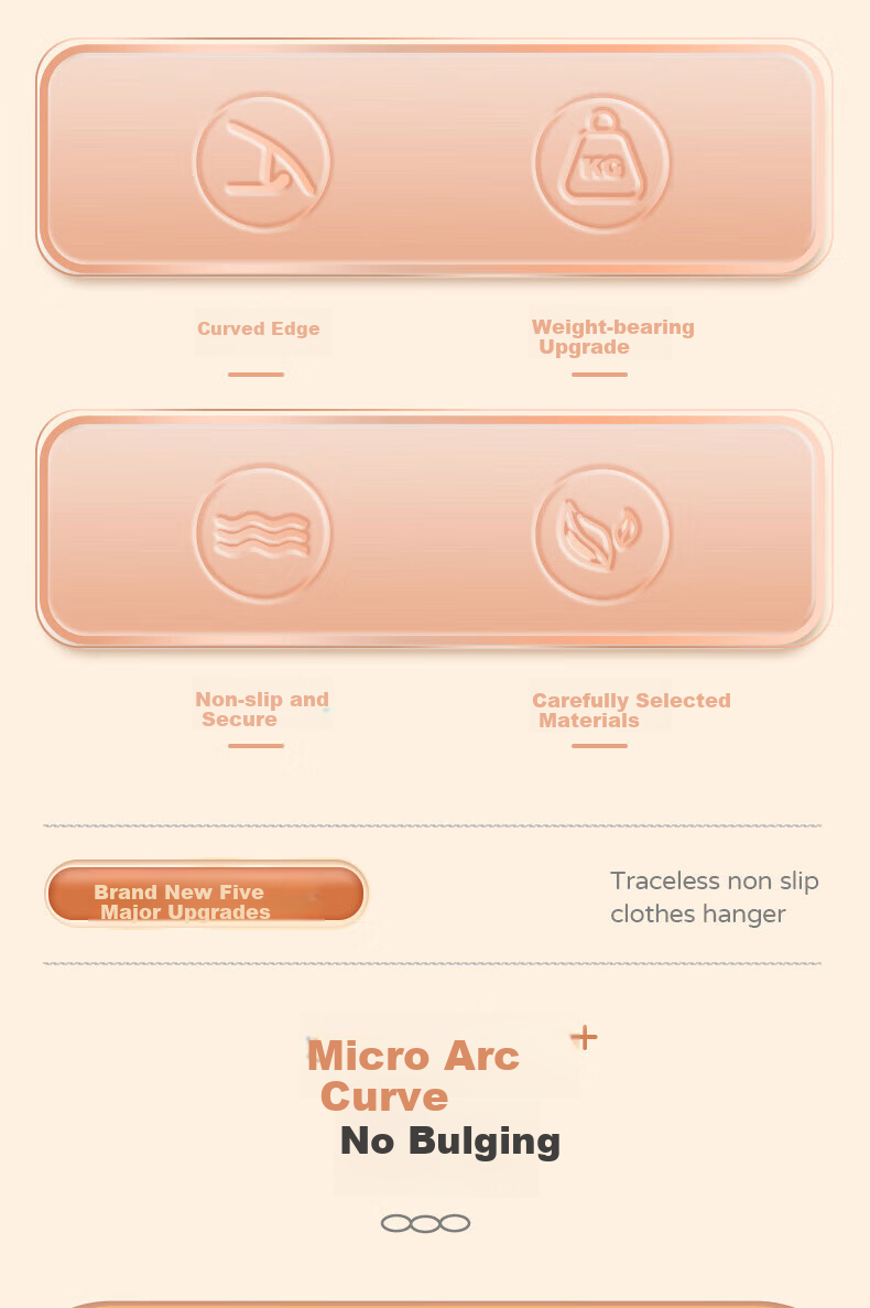 Набор вешалок для одежды Xingfang, пластиковые, нескользящие, 10 шт.