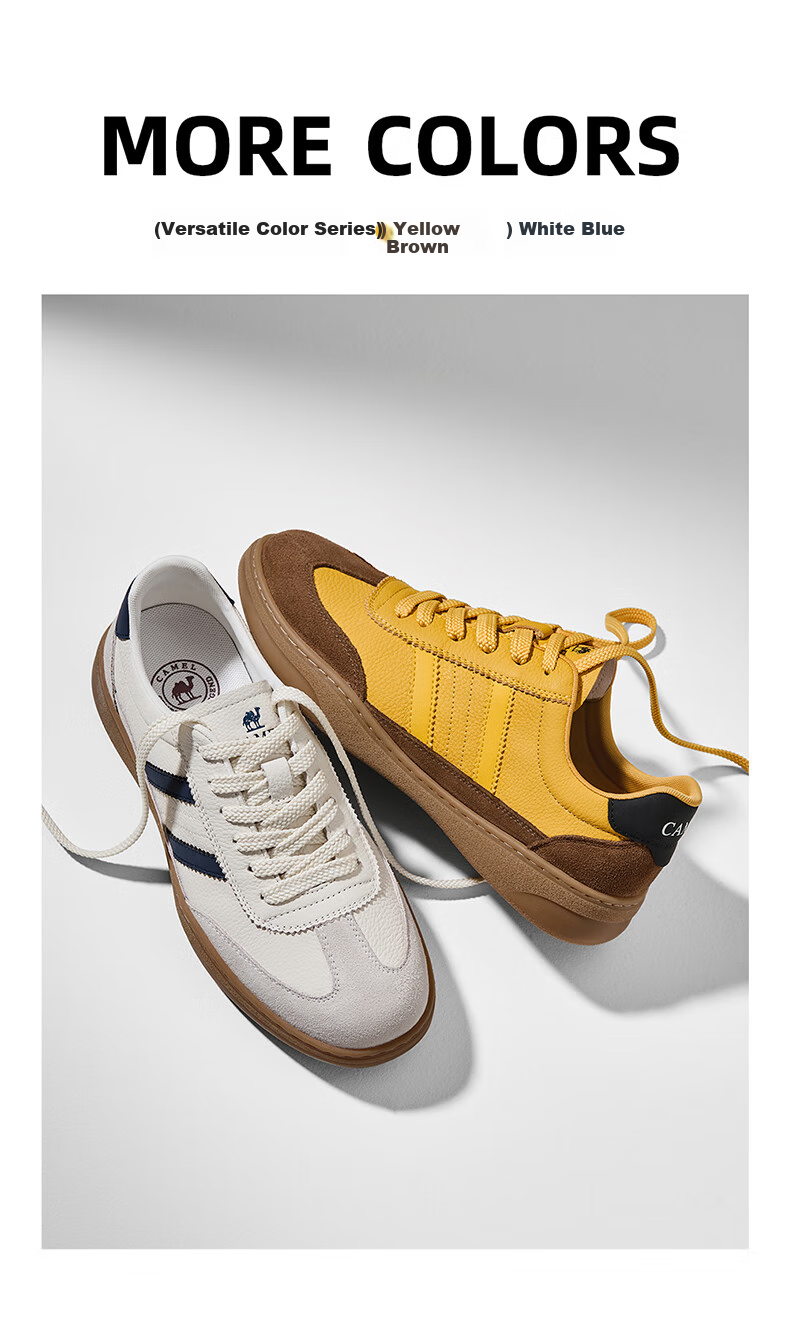 Мужские кроссовки CAMEL Retro Comfortable Versatile Soft Grip Relaxed Casual Training Shoes, G15A547089, Белый и синий, Размер 42
