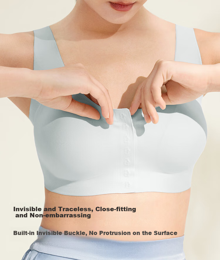 Бюстгальтер Ubras CARE postoperative bra, бесшовный, с передней застежкой, для грудных имплантов, питающий розовый, 2XL