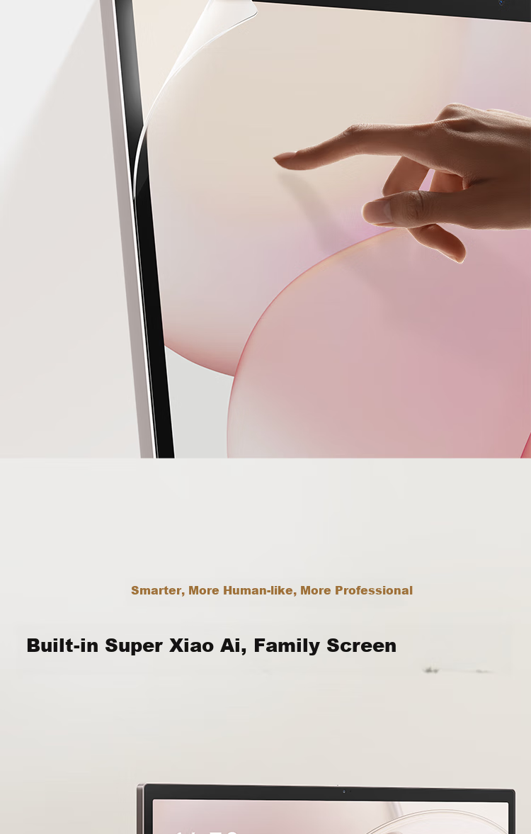 Умный экран Xiaomi Smart Home Screen Max 27, 27-дюймовый портативный развлекательный планшет с регулируемой высотой, 128 ГБ, длительное время работы от батареи, умный экран для подарка, фитнеса и обучения