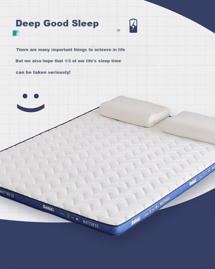 Матрас Dohia Home Textile Composite Latex Mattress, студенческое общежитие, 0.9м X 1.9м, татами, 0.9м кровать