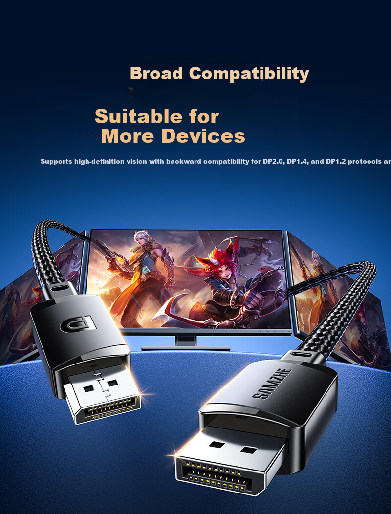 Кабель DisplayPort SAMZHE