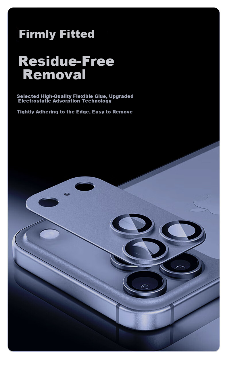 Защитная пленка для камеры Smorss AR Enhanced для Apple iPhone 17 Pro Max, закаленное стекло, высокая четкость, износостойкая, защита от царапин, темно-синий