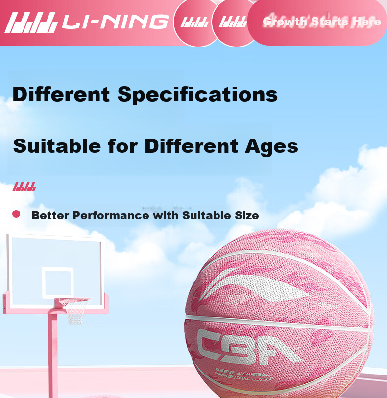 Баскетбольный мяч Li-Ning для детей 6-12 лет, размер 5, синий. Специально разработан для учеников начальной школы, подходит для игры в помещении и на улице. Профессиональный размер 5, подарок для детского сада.