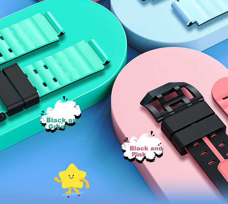 Ремешок Smorss для смарт-часов Xiaotianai Q2A/Z11/Z10/Z9/Z8/Z7/Z6/Z6Pro/Z5/Z3/Y03/D3/Z1s/Q1a, синий