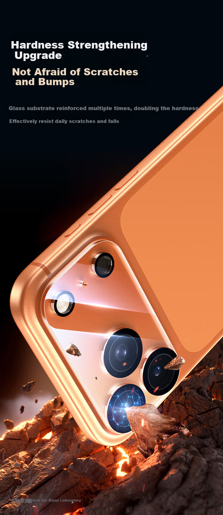 Защитное стекло для камеры BIAZE для iPhone 17, ультрапрозрачное, полное покрытие, защита задней камеры, закаленное стекло, устойчивое к царапинам и ударам