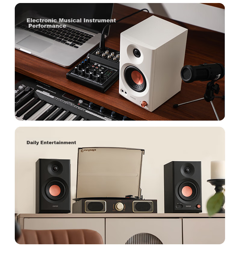 Bluetooth-колонка EDIFIER MR3BT, 2.0, Hi-Fi, компьютерная, белая