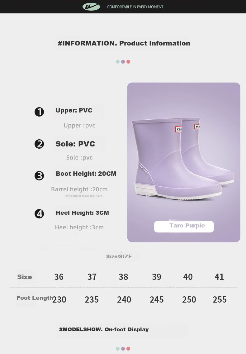 Женские резиновые сапоги Warrior HXLO13, модные, водонепроницаемые, нескользящие, до середины икры, красные, размер 38